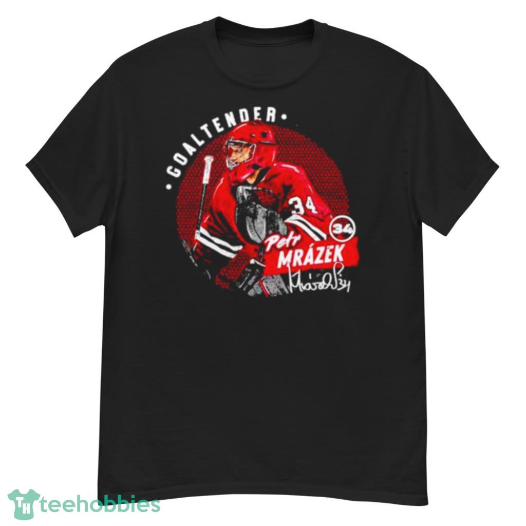 Petr Mrazek Goaltender Chicago Blackhawks Dots Shirt Product Photo 3 Petr Mrazek Goaltender Chicago Blackhawks Dots Shirt Product Photo 3