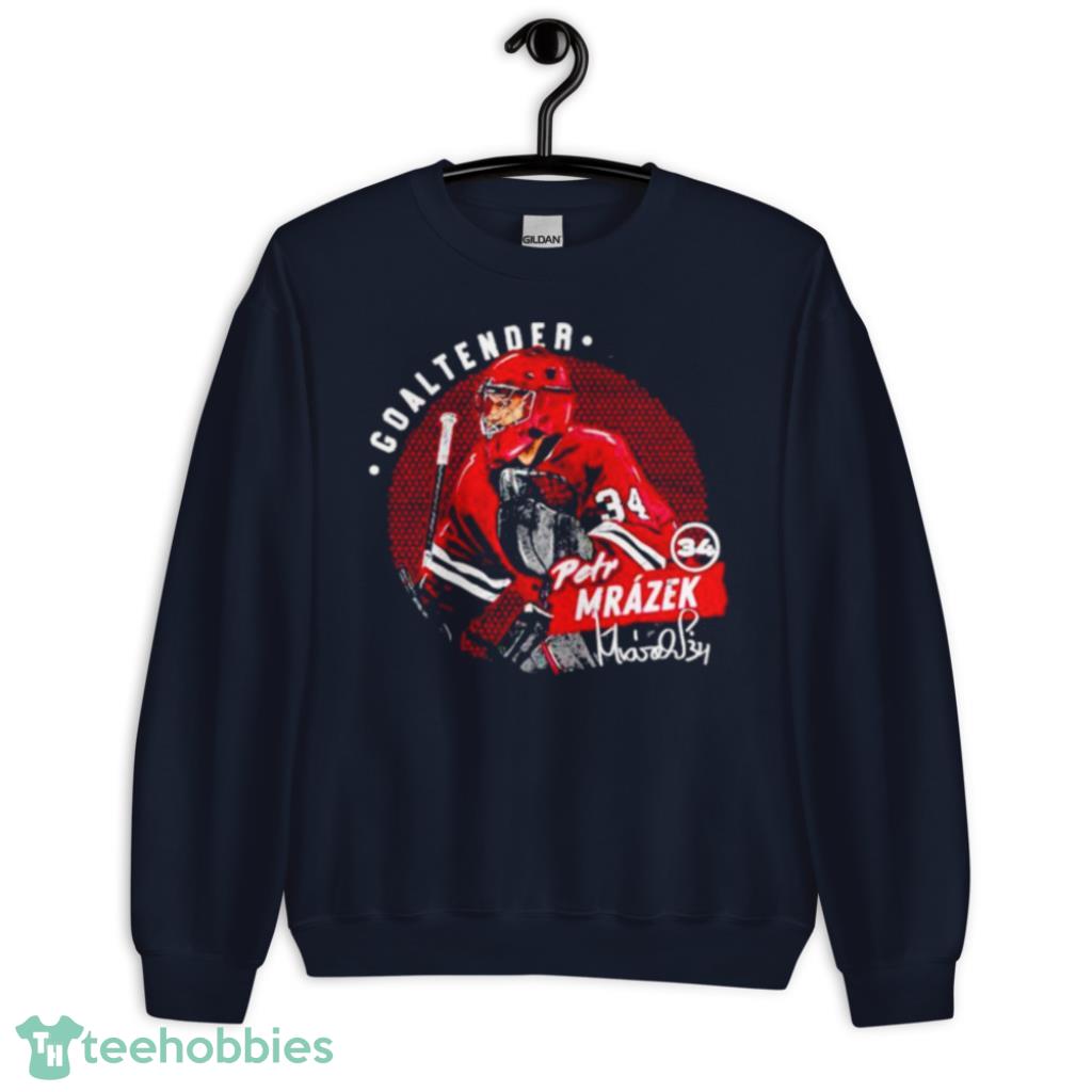 Petr Mrazek Goaltender Chicago Blackhawks Dots Shirt Product Photo 7 Petr Mrazek Goaltender Chicago Blackhawks Dots Shirt Product Photo 7