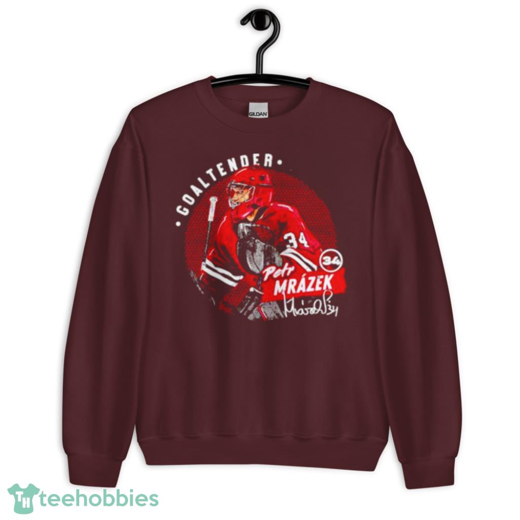 Petr Mrazek Goaltender Chicago Blackhawks Dots Shirt Product Photo 8 Petr Mrazek Goaltender Chicago Blackhawks Dots Shirt Product Photo 8