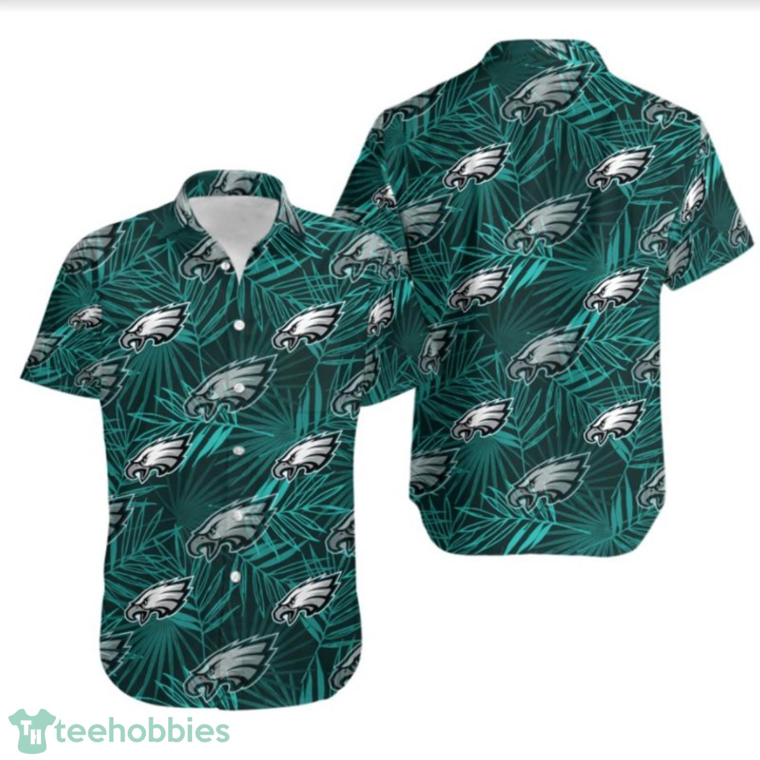 Philadelphia Eagles Leaf and Logo Limited Edition Hawaiian Shirt For Fans Product Photo 1