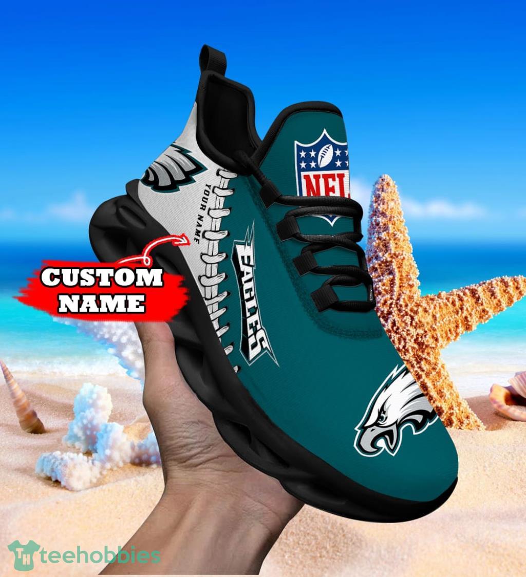 Philadelphia Eagles Personalized NFL Max Soul Shoes V2 Gift For Big Fans Product Photo 1