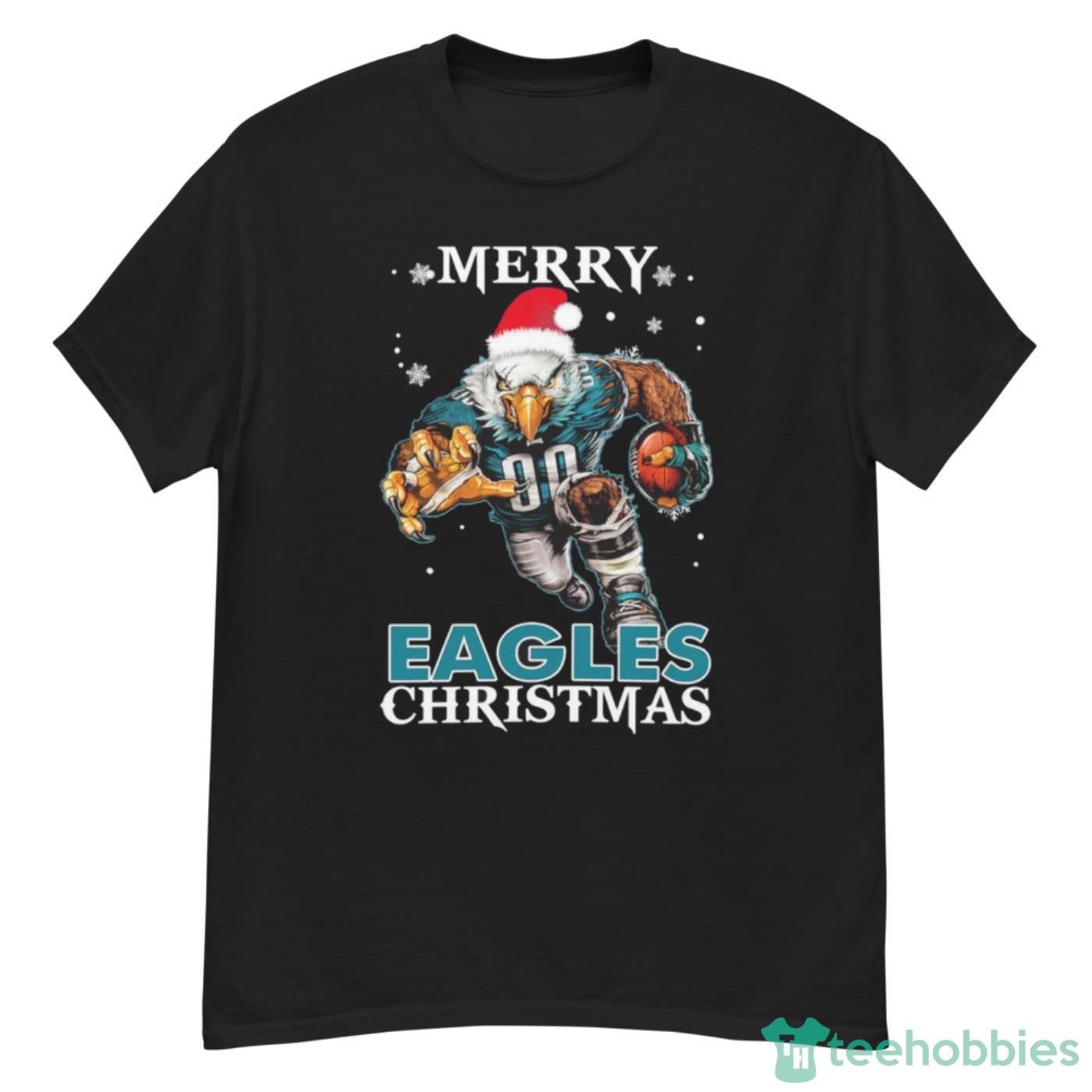 Philadelphia Eagles Santa Hat Merry Eagles Christmas Shirt Cute Gift - G500 Men’s Classic T-Shirt