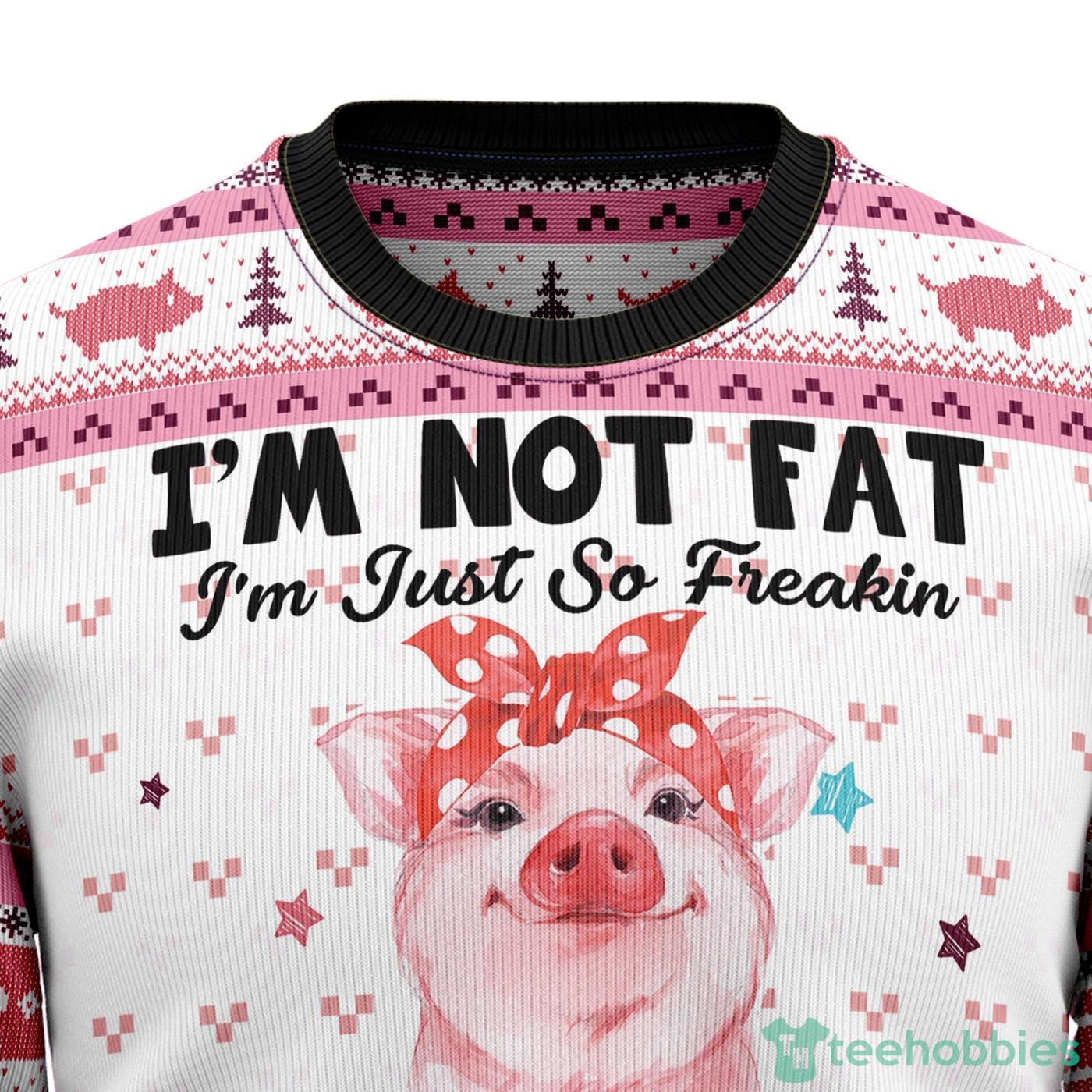 Pig Overflows ChristmasAll Over printed Ugly Christmas Sweater Product Photo 2