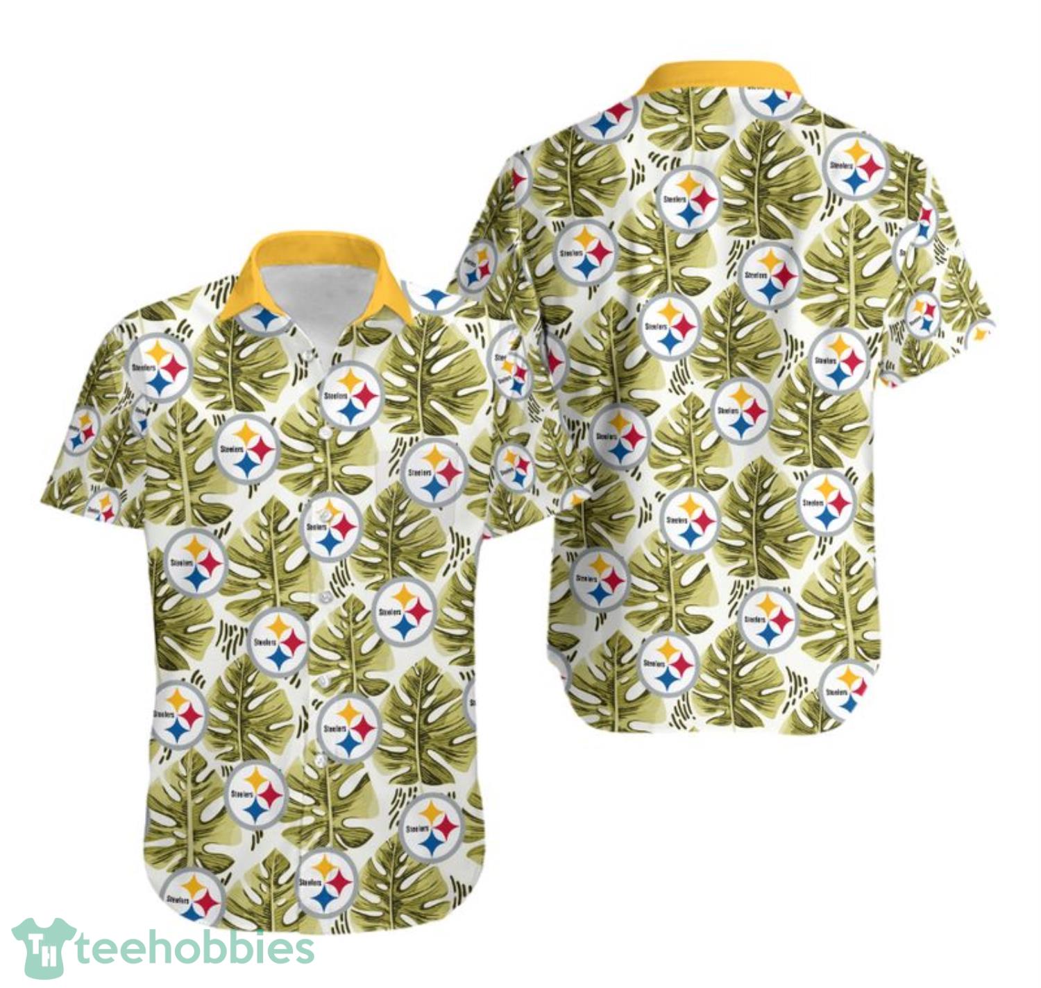 Pittsburgh Steelers Leaf Tropical Style Summer Hawaiian Shirt For Fans Product Photo 1