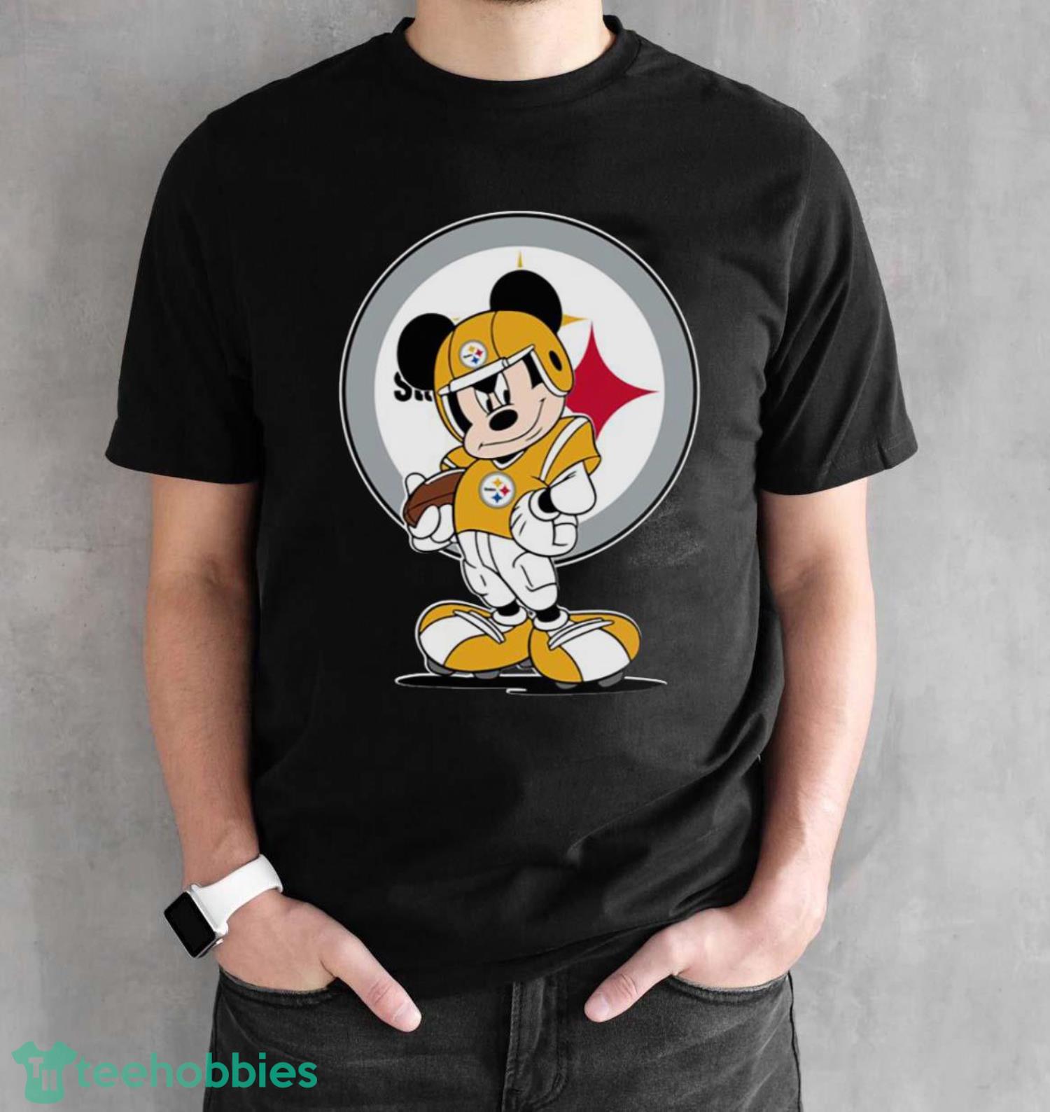 Pittsburgh Steelers NFL Mickey Mouse Player Sweatshirt - Black Unisex T-Shirt