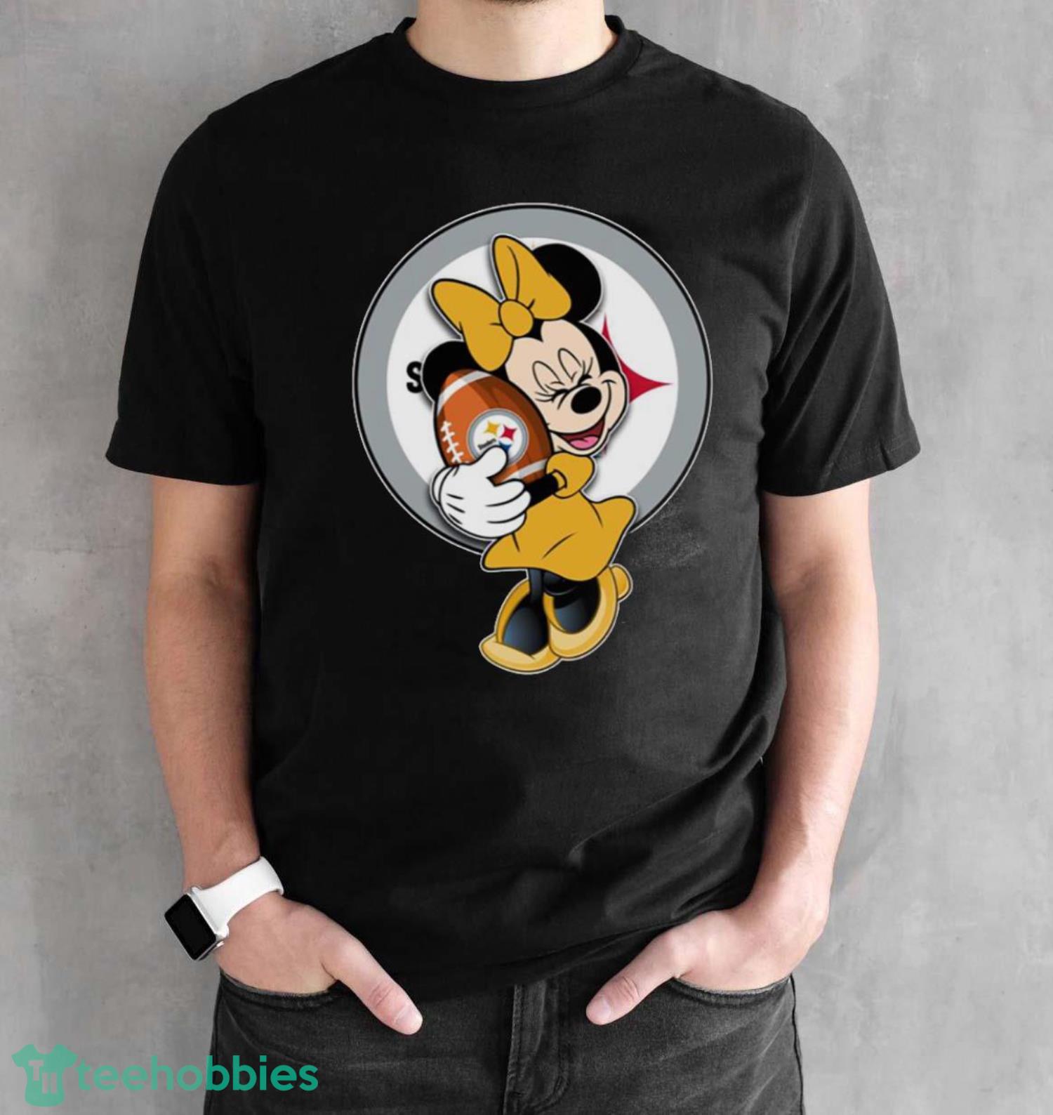Pittsburgh Steelers NFL Minnie Mouse Ball Sweatshirt - Black Unisex T-Shirt