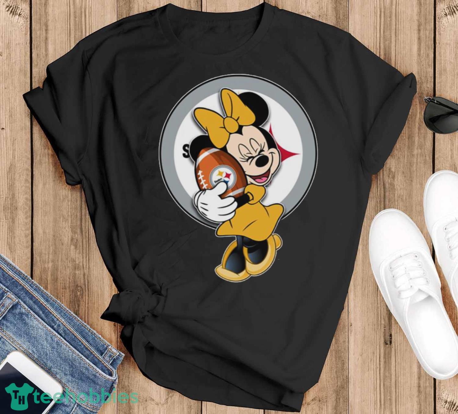 Pittsburgh Steelers NFL Minnie Mouse Ball Sweatshirt - Black T-Shirt