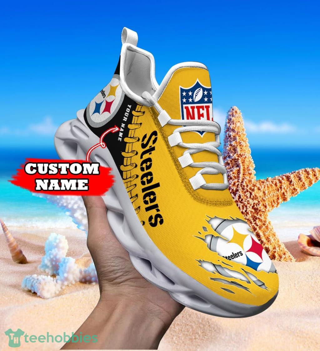 Pittsburgh Steelers Personalized NFL Max Soul Shoes Gift For Big Fans Product Photo 1