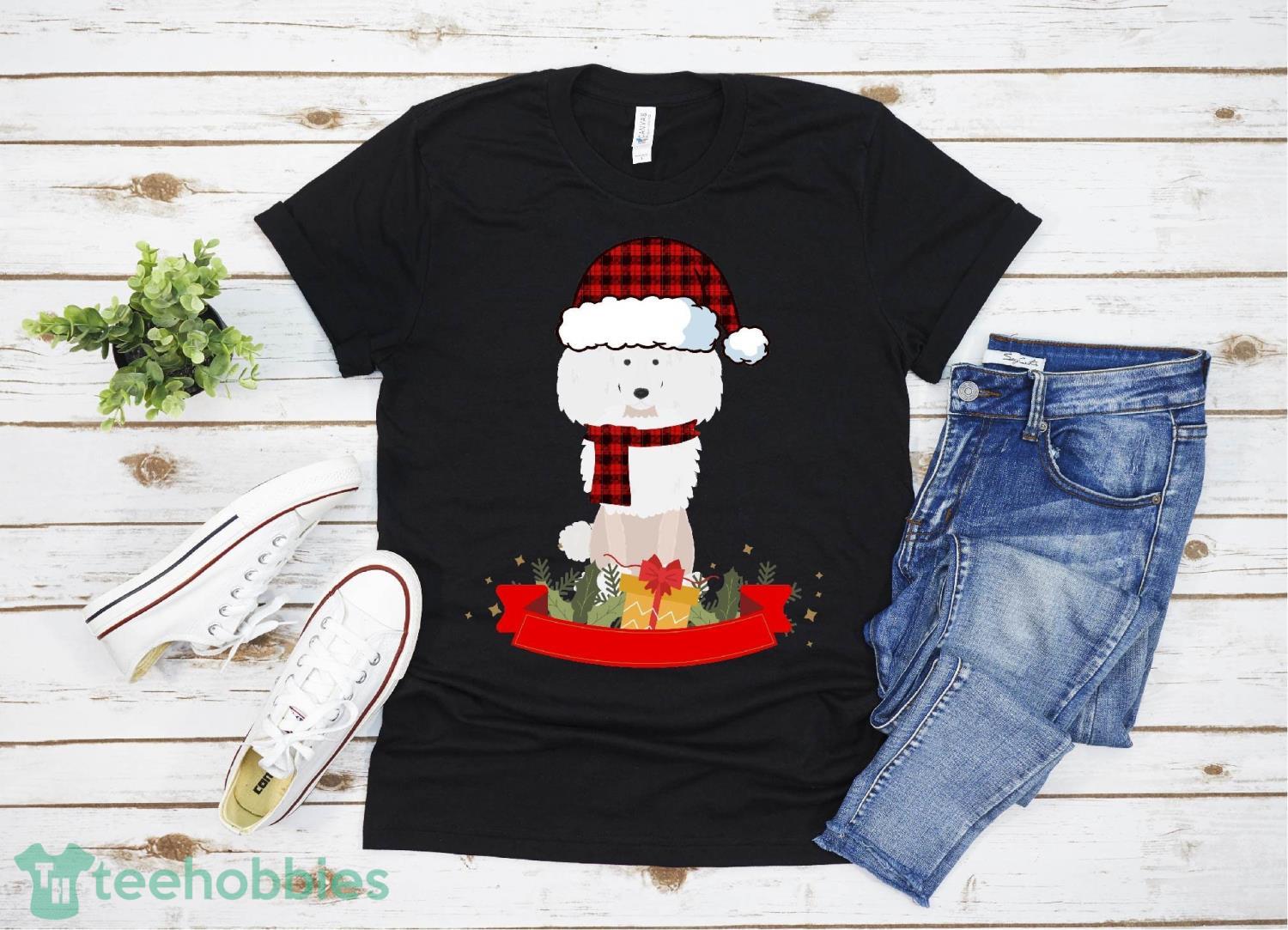Poddle Buffalo Plaid Poodles Dog Lover Christmas T-Shirt Christmas Gift Family Christmas Shirt Product Photo 1