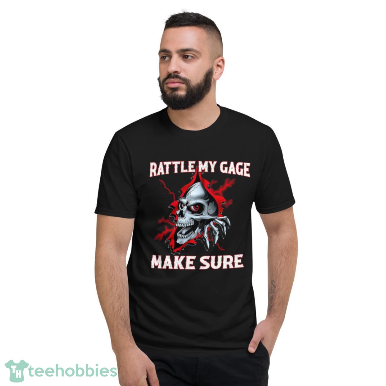 Red Skull Shirt, Rattle My Cage Make Sure Vintage T-Shirt - Short Sleeve T-Shirt