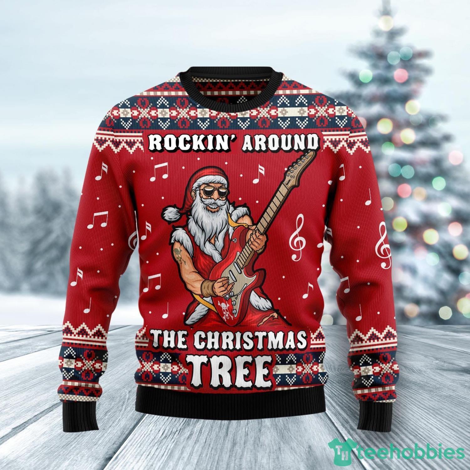 Rockin' Around The Christmas Tree Ugly Christmas Sweater Christmas Holiday Gift For Family Product Photo 1