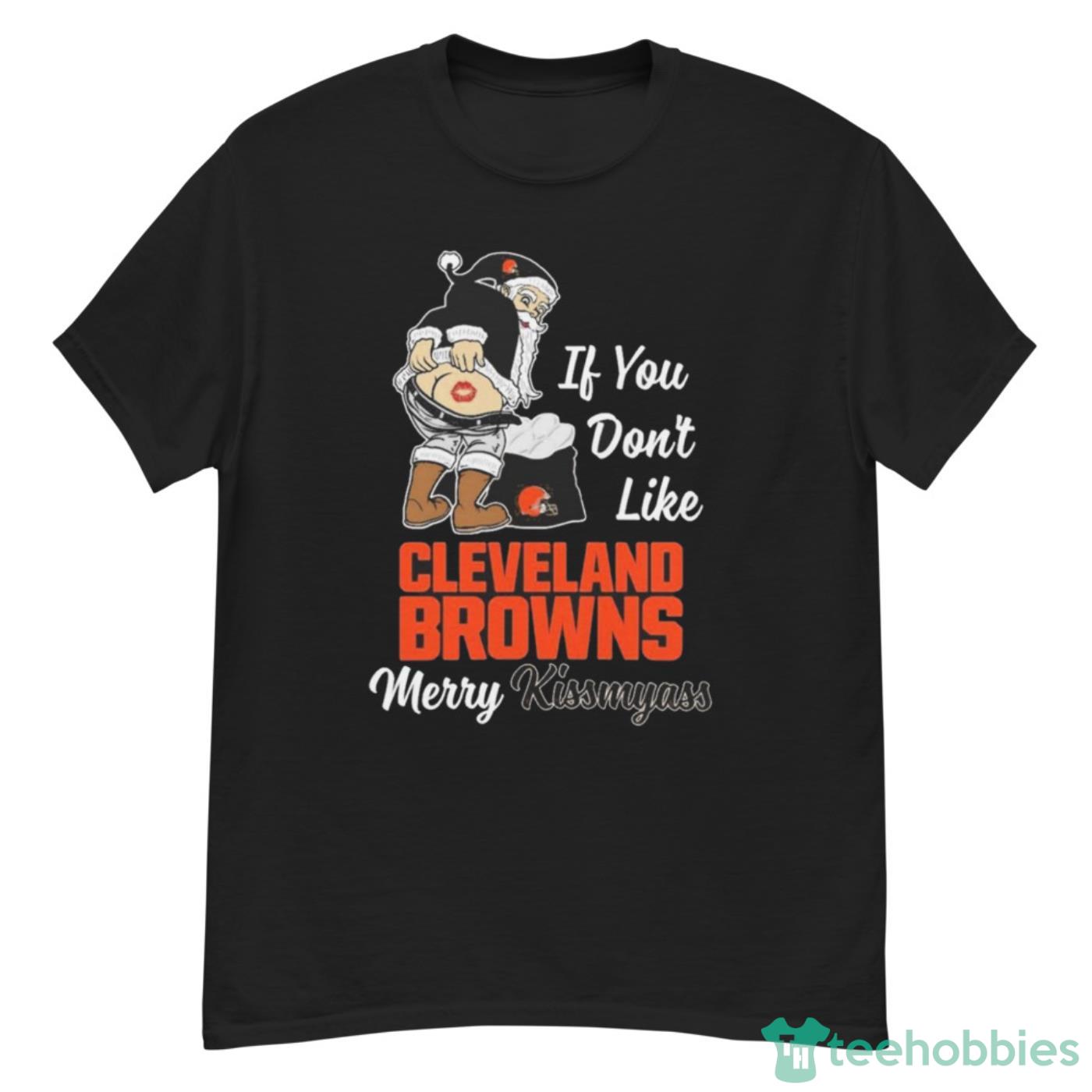 Santa Claus Cleveland Browns Nfl Christmas Shirt