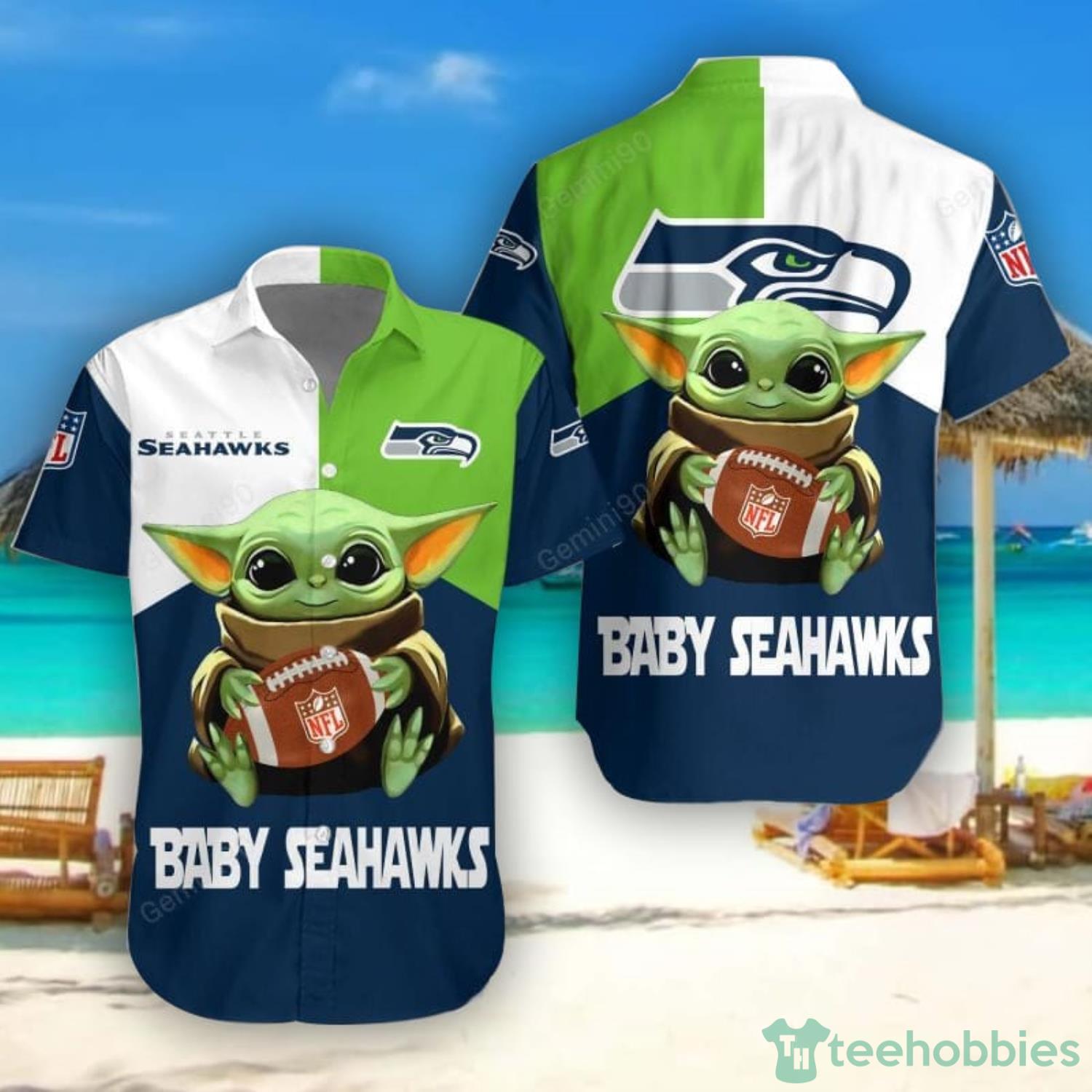 Baby Yoda Star Wars Dallas Cowboys Hawaiian Shirt Best Beach Gift