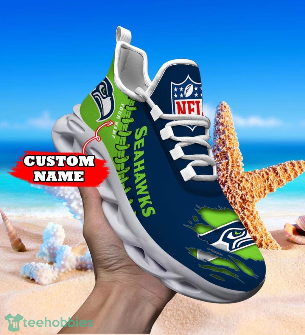 Seattle Seahawks Personalized NFL Max Soul Shoes Gift For Big Fans Product Photo 1
