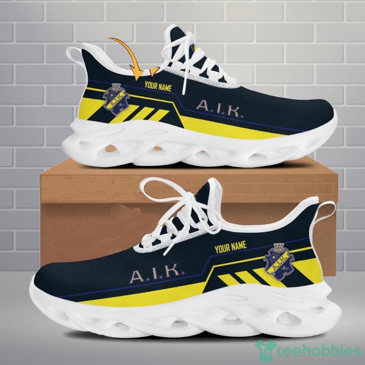 SHL AIK IF Max Soul Shoes Custom Name Clunky Running Sneakers - SHL AIK IF Max Soul Shoes Custom Name Clunky Sneakers_2