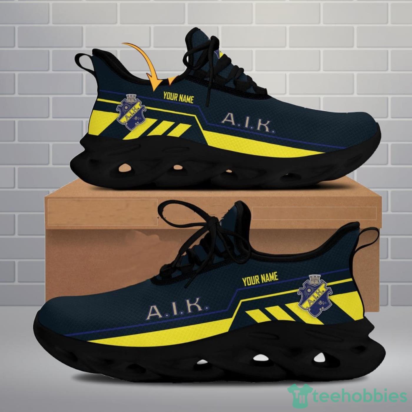 SHL AIK IF Max Soul Shoes Custom Name Clunky Running Sneakers - SHL AIK IF Max Soul Shoes Custom Name Clunky Sneakers_1