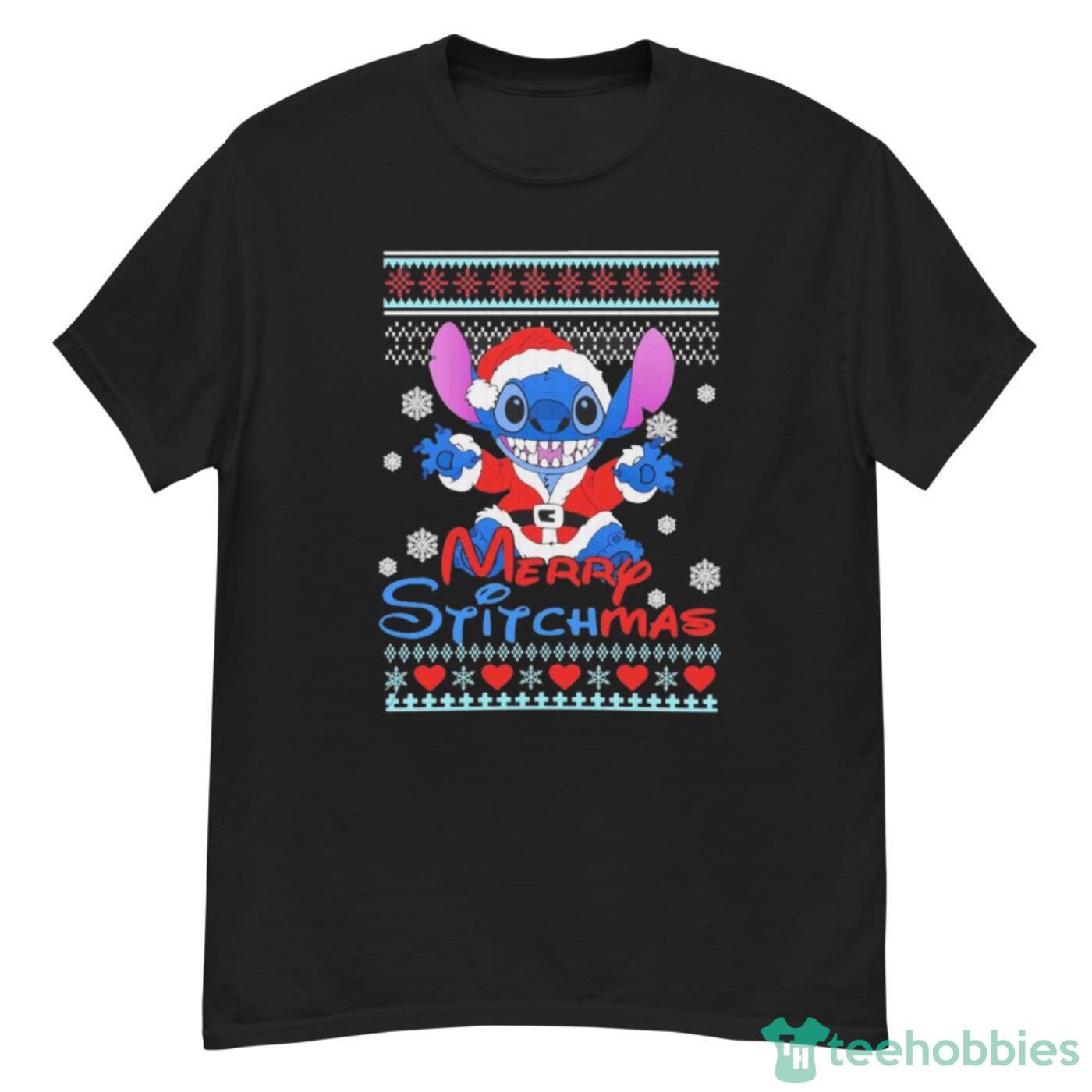 Stitch Santa Merry Stitchmas Ugly Christmas Shirt Cute Gift - G500 Men’s Classic T-Shirt