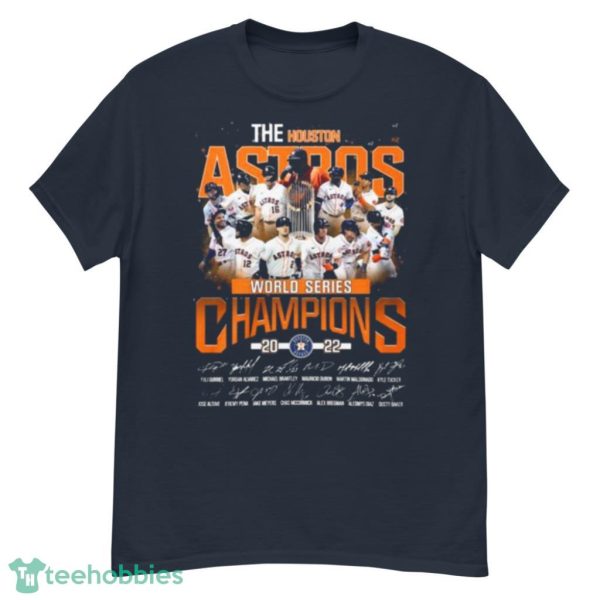 The Houston Astros 2022 World Series Champions Winner Signatures Shirt Product Photo 2