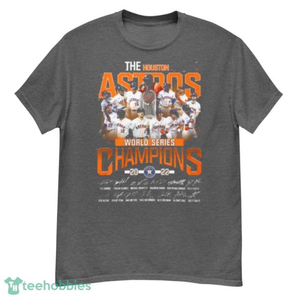 The Houston Astros 2022 World Series Champions Winner Signatures Shirt Product Photo 3