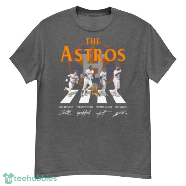 The Houston Astros Abbey Road Alex Bregman Yordan Alvarez Signatures 2022 Shirt Product Photo 3