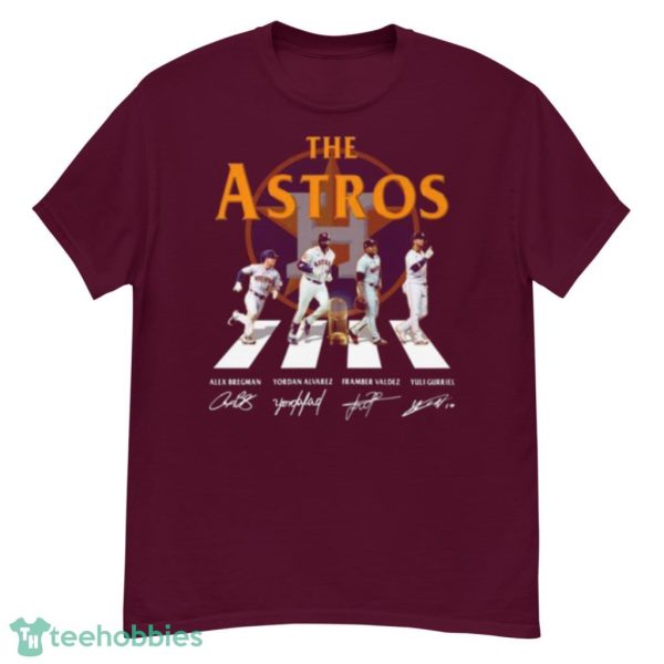 The Houston Astros Abbey Road Alex Bregman Yordan Alvarez Signatures 2022 Shirt Product Photo 4