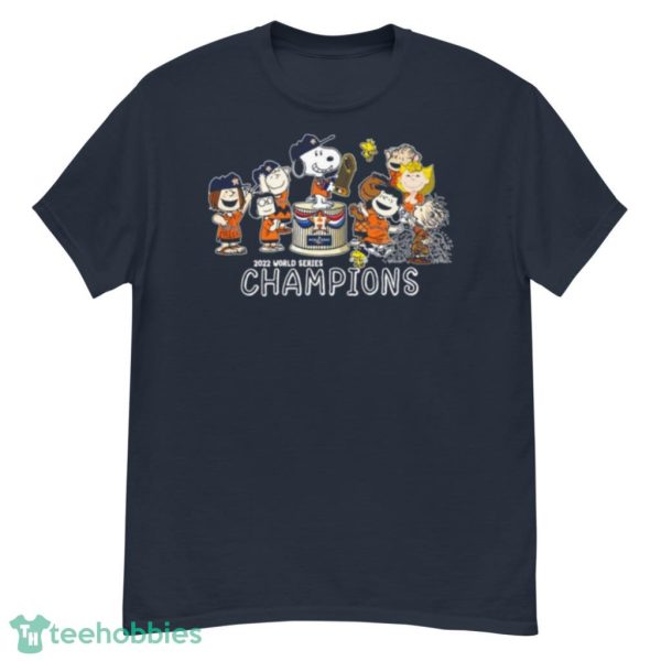 The Peanuts Snoopy And Friend Houston Astros Mlb 2022 World Series Champions Shirt Product Photo 2