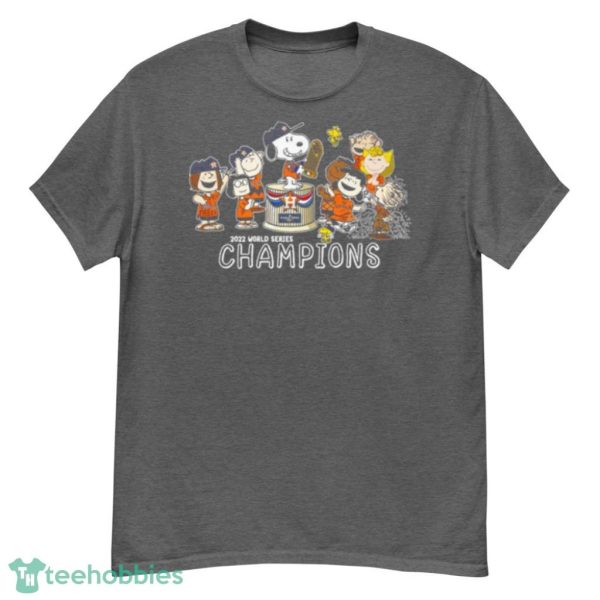 The Peanuts Snoopy And Friend Houston Astros Mlb 2022 World Series Champions Shirt Product Photo 3