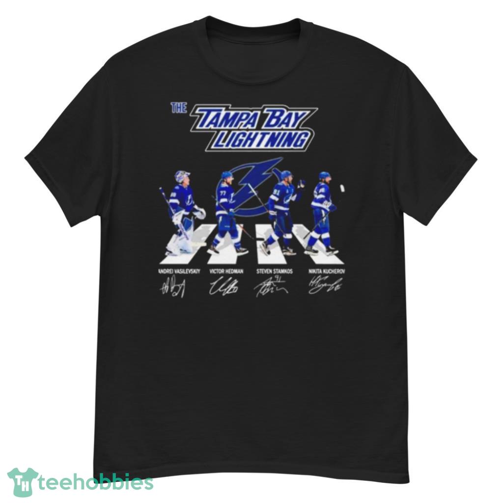 The Tampa Bay Lightning Hockey Team Abbey Road Signatures Shirt Product Photo 1 The Tampa Bay Lightning Hockey Team Abbey Road Signatures Shirt Product Photo 1