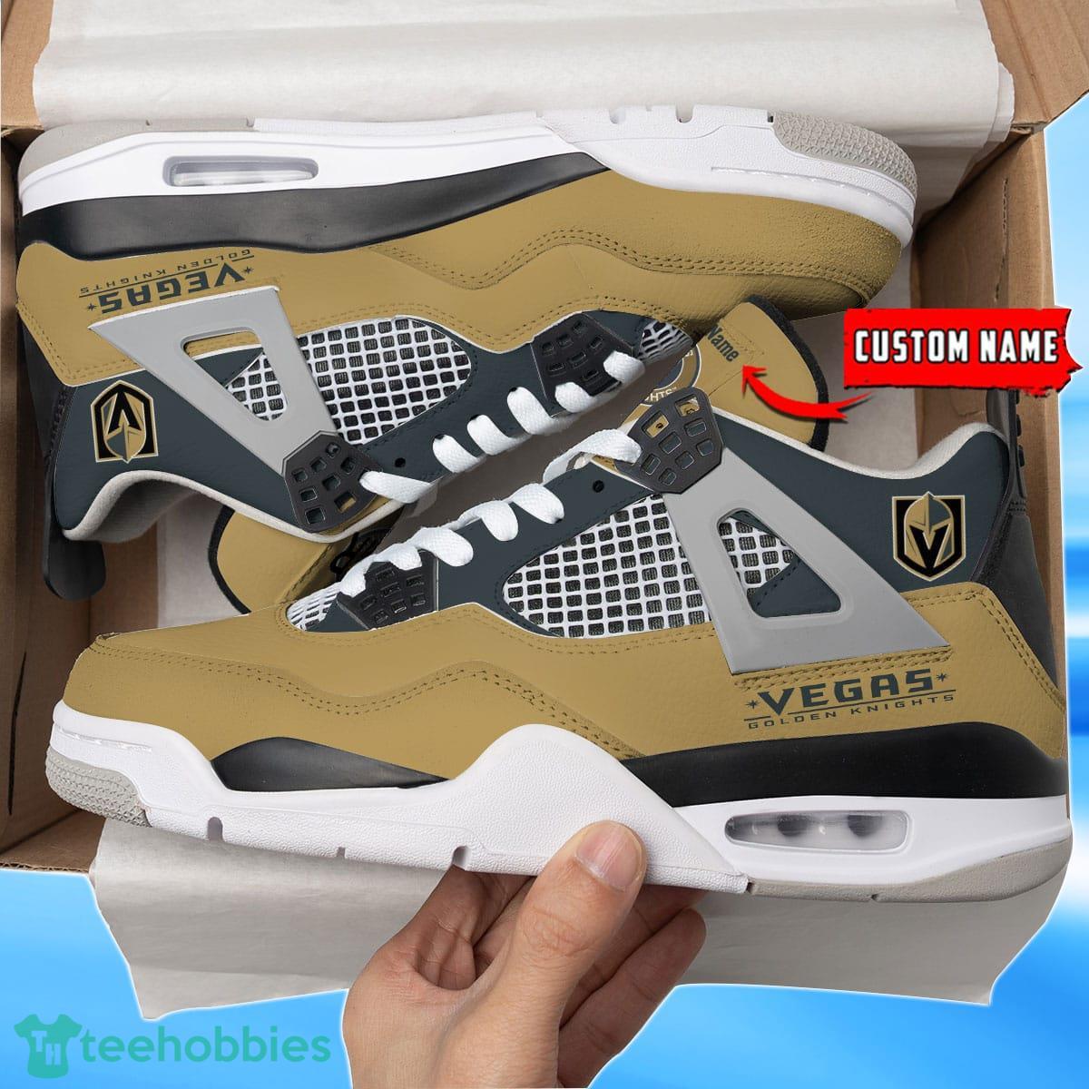 Vegas Golden Knights Custom Name Air Jordan 4 Shoes Impressive Gift For Men Women Product Photo 1