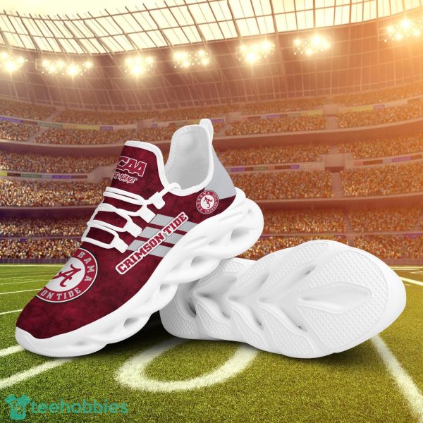 Alabama Crimson Tide Ncaa Custom Name Max Soul Shoes Running Sports Sneakers Gift For Sport Lovers Striped Style Product Photo 3