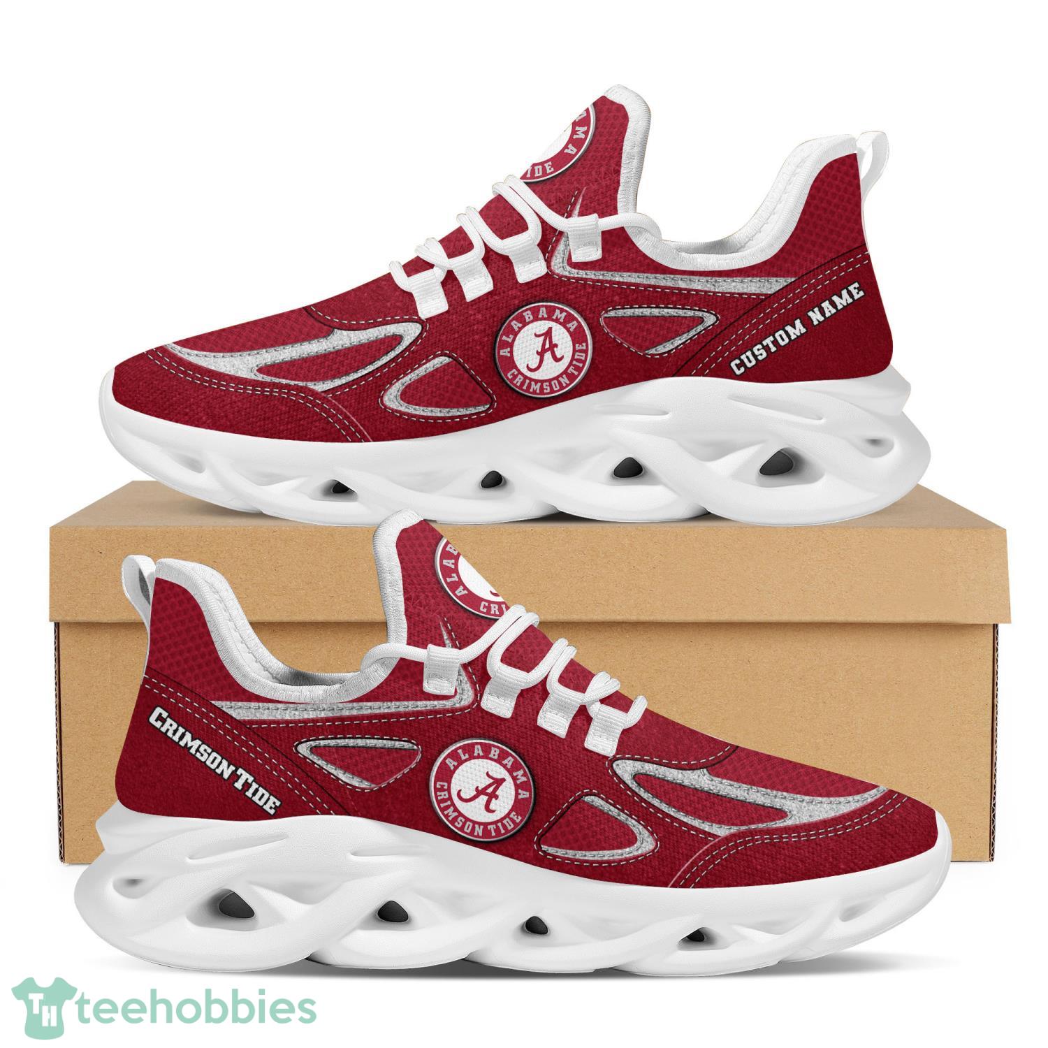 Alabama Crimson Tide NCAA Custom Name Max Soul Shoes Running Sports Sneakers Gift For Sport Lovers Product Photo 1