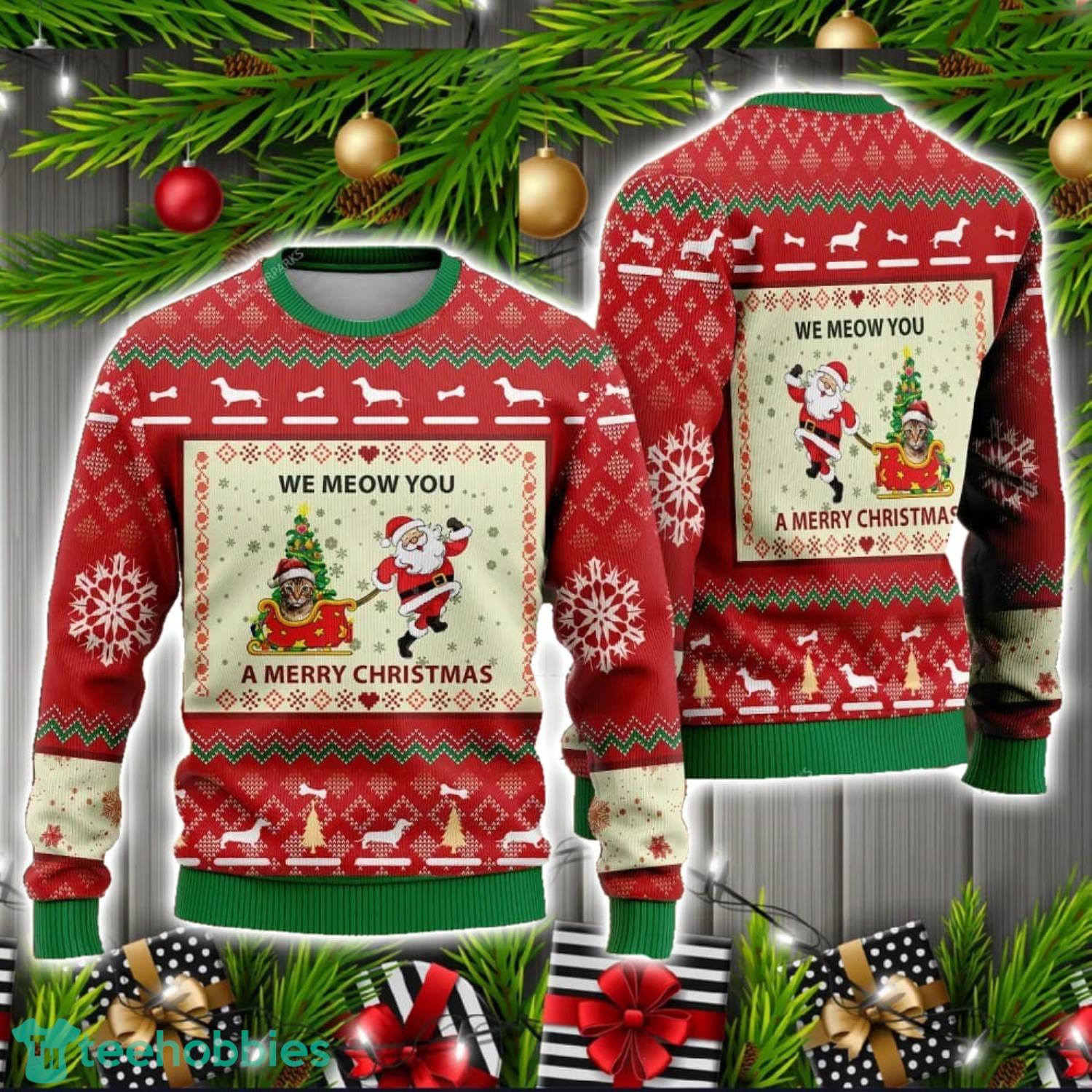 Bengal Cat Ugly Christmas Sweater Christmas Holiday Gift For Family