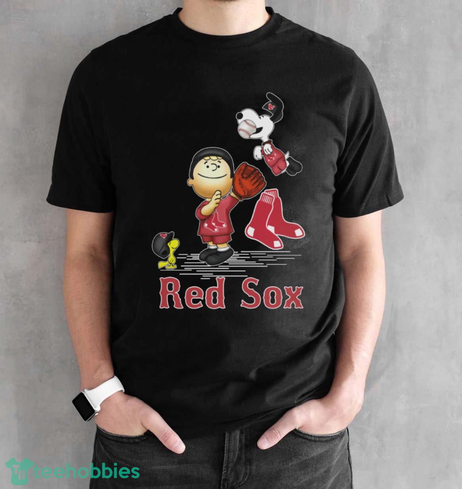 Boston Red Sox The Peanuts Sport Fans Christmas Shirt Gift For Christmas - Black Unisex T-Shirt