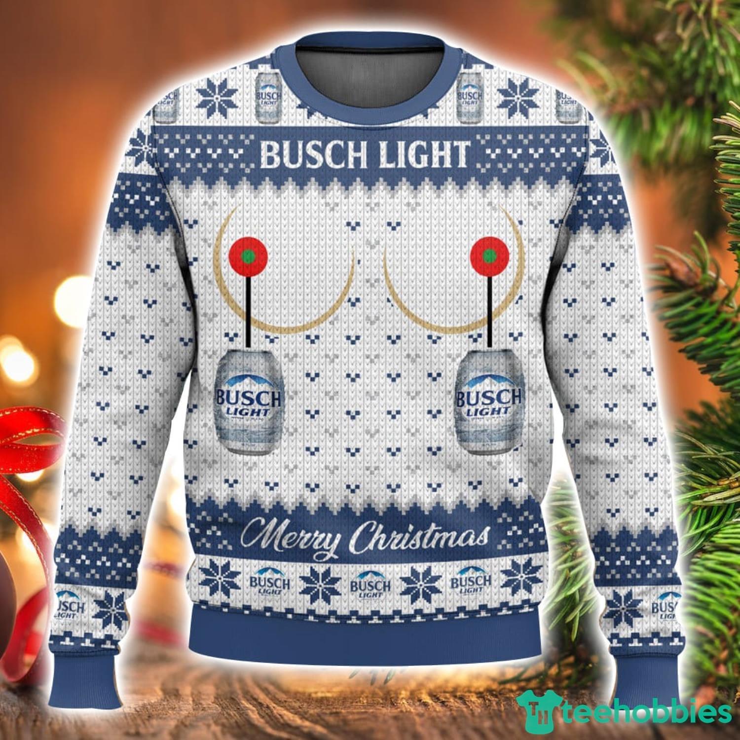 Busch Light Titties Funny Ugly Christmas Sweater Unisex Christmas Gift  Winter Season Gift