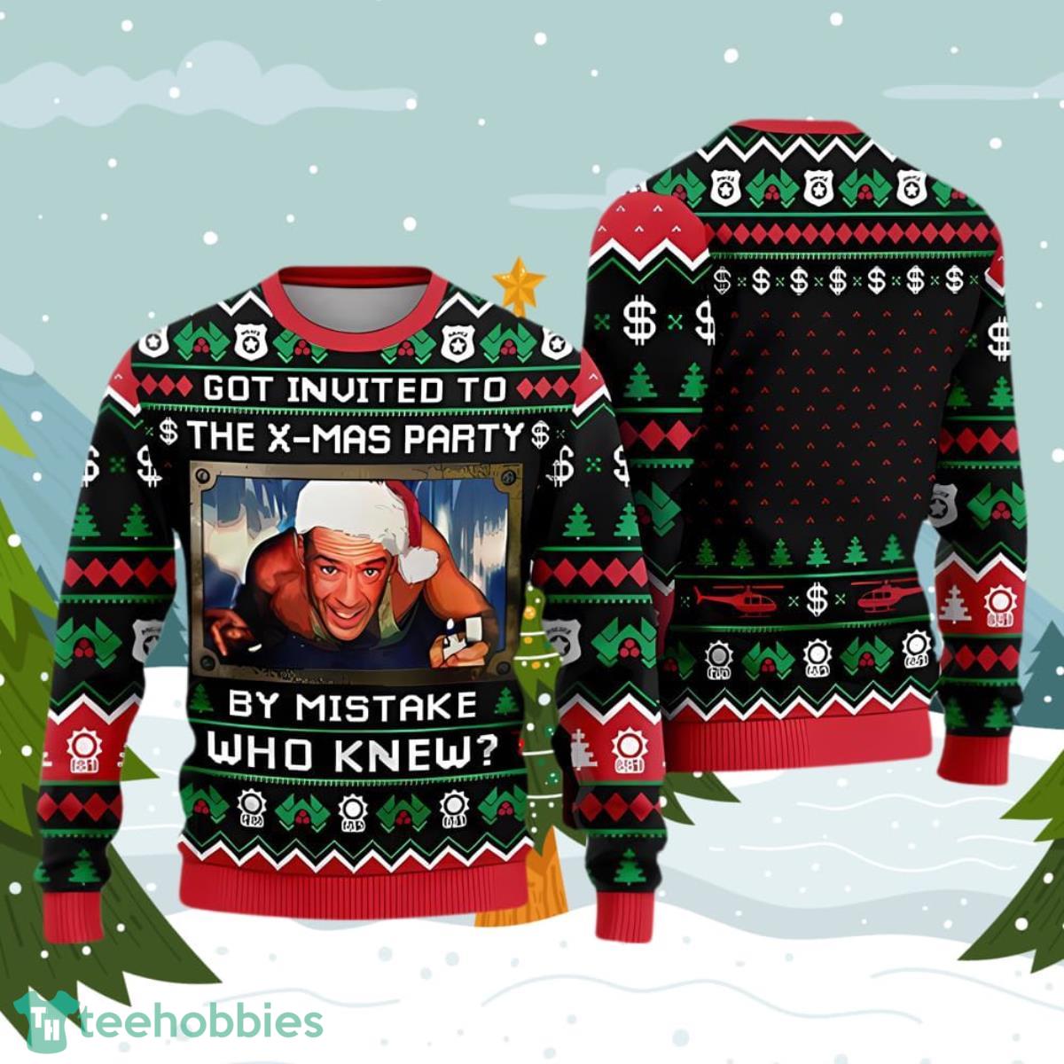 Die Hard Ugly Christmas John McClane Yippee Ki Yay Ugly Sweater