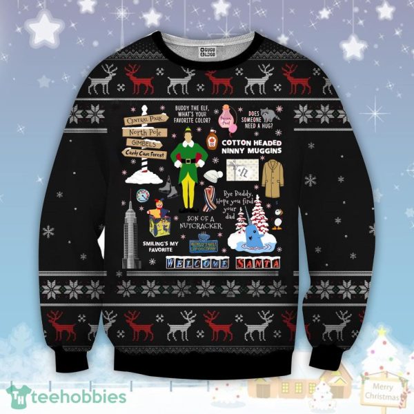 Elf 3d Printed V1 Ugly Sweater Christmas Gift For Men And Women Product Photo 1