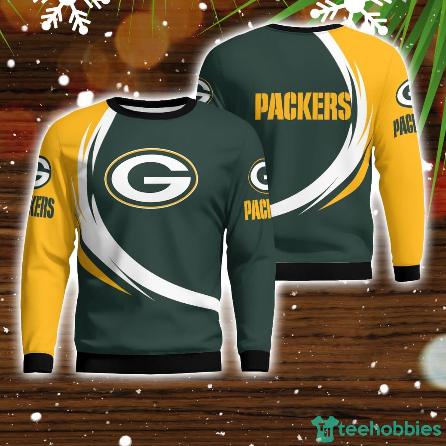 Green Bay Packers Simple Vintage 3D Sweater Christmas Gift For Fans Product Photo 1