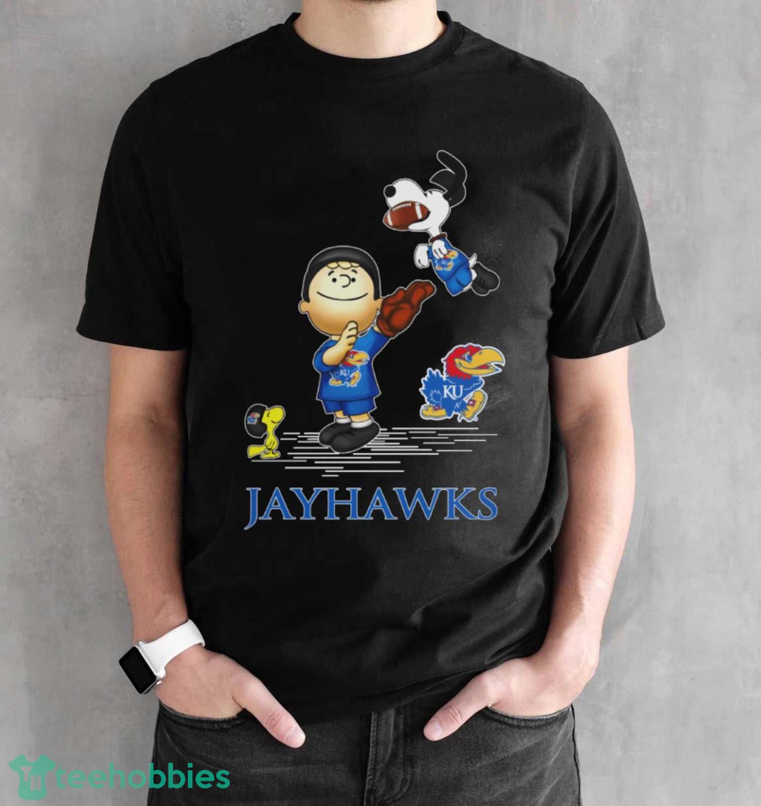 Kansas Jayhawks The Peanuts Sport Fans Christmas Shirt Gift For Christmas - Black Unisex T-Shirt