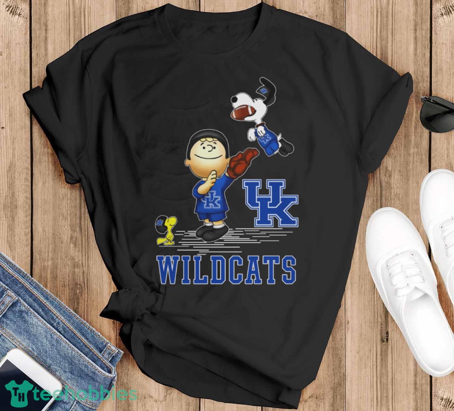 Kentucky Wildcats The Peanuts Sport Fans Christmas Shirt Gift For Christmas - Black T-Shirt