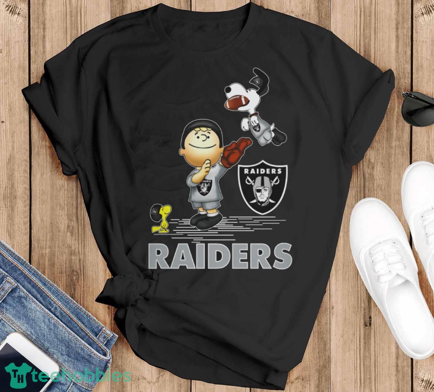 Las Vegas Raiders The Peanuts Sport Fans Christmas Shirt Gift For Christmas - Black T-Shirt