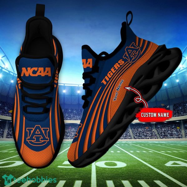 NCAA Sneakers Auburn Tigers Running Sneakers Custom Name Max Soul Shoes Product Photo 2