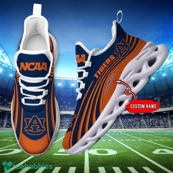 NCAA Sneakers Auburn Tigers Running Sneakers Custom Name Max Soul Shoes Product Photo 3