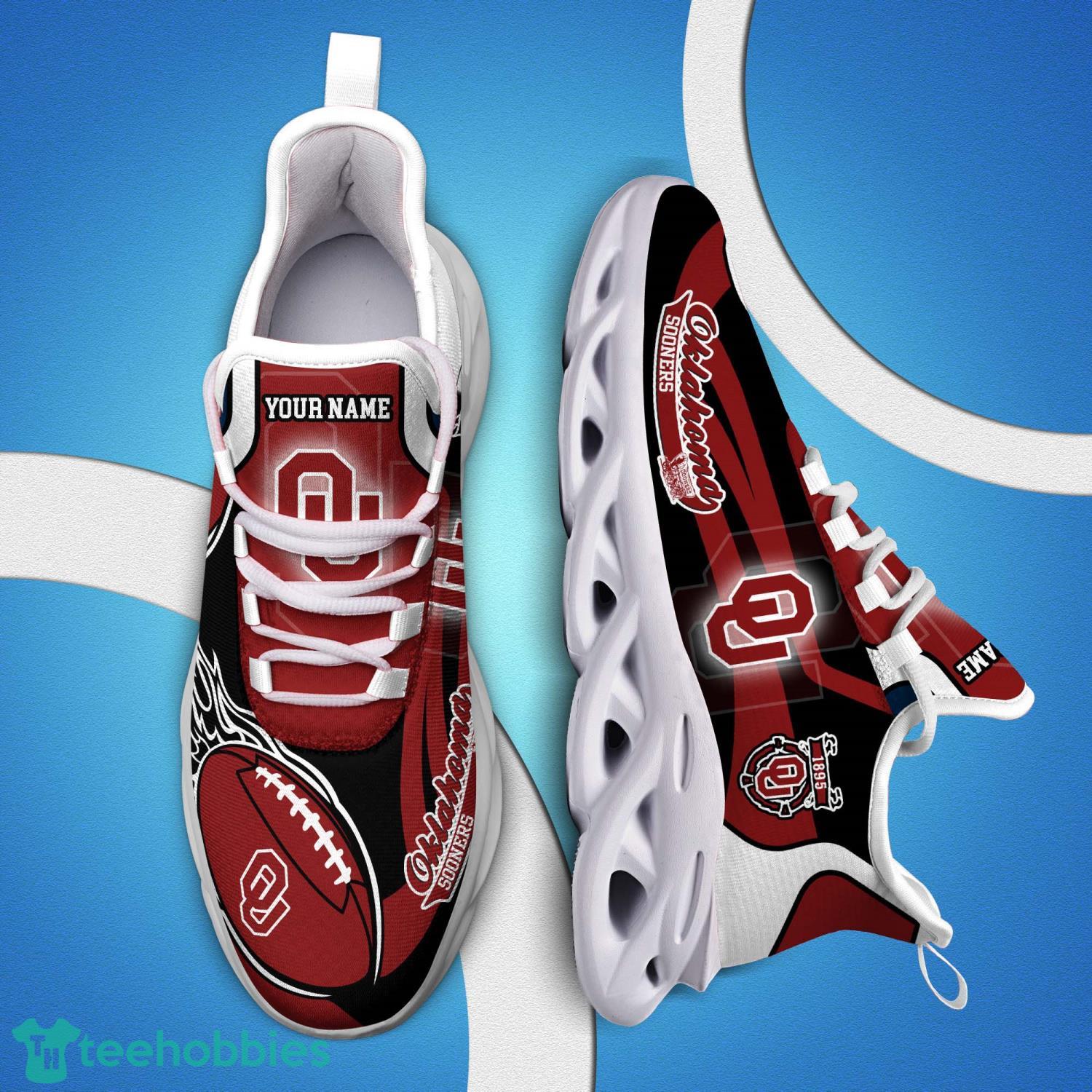 Oklahoma Sooners Sport Sneakers Personalized Name Max Soul Shoes