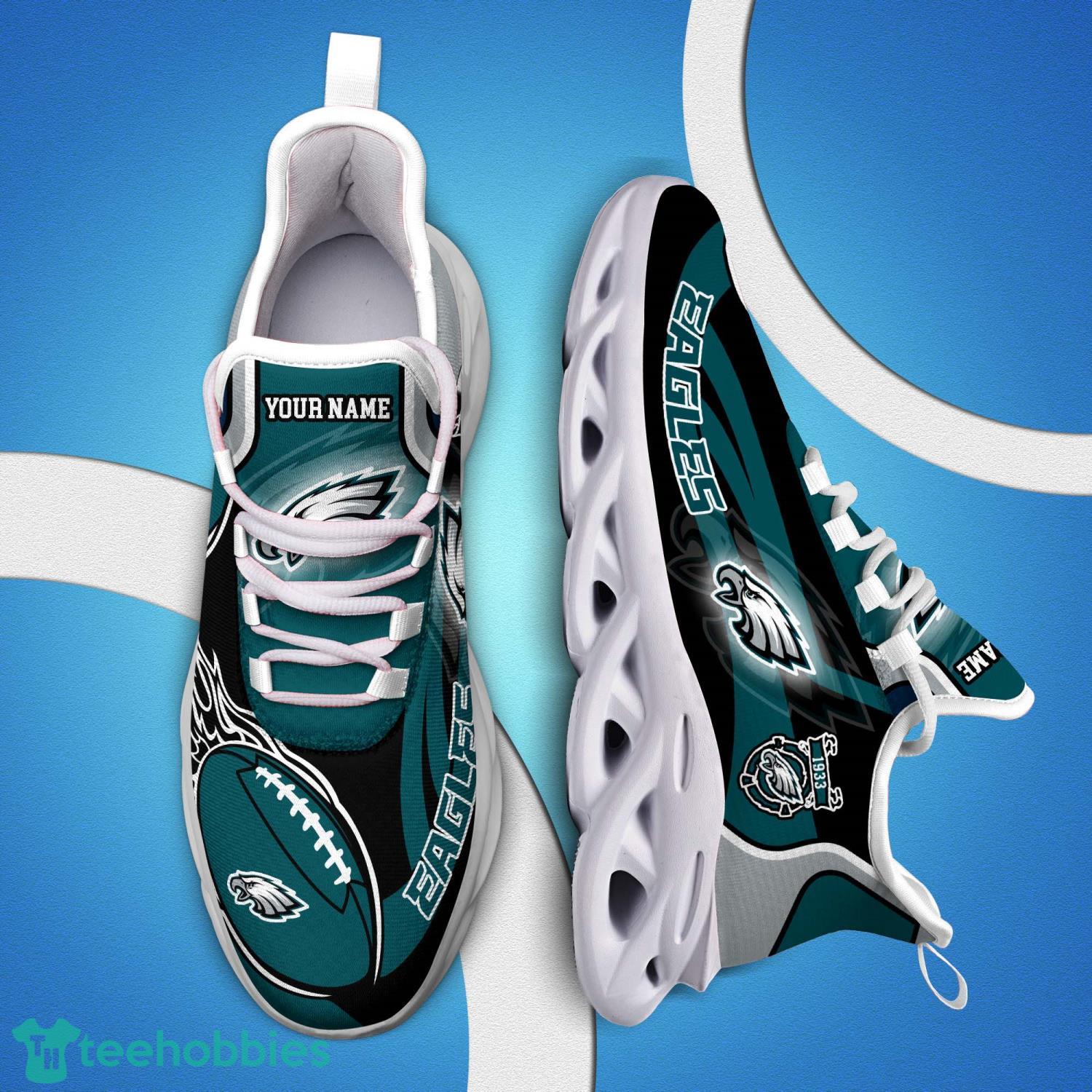 Philadelphia Eagles Sport Sneakers Personalized Name Max Soul Shoes Product Photo 1