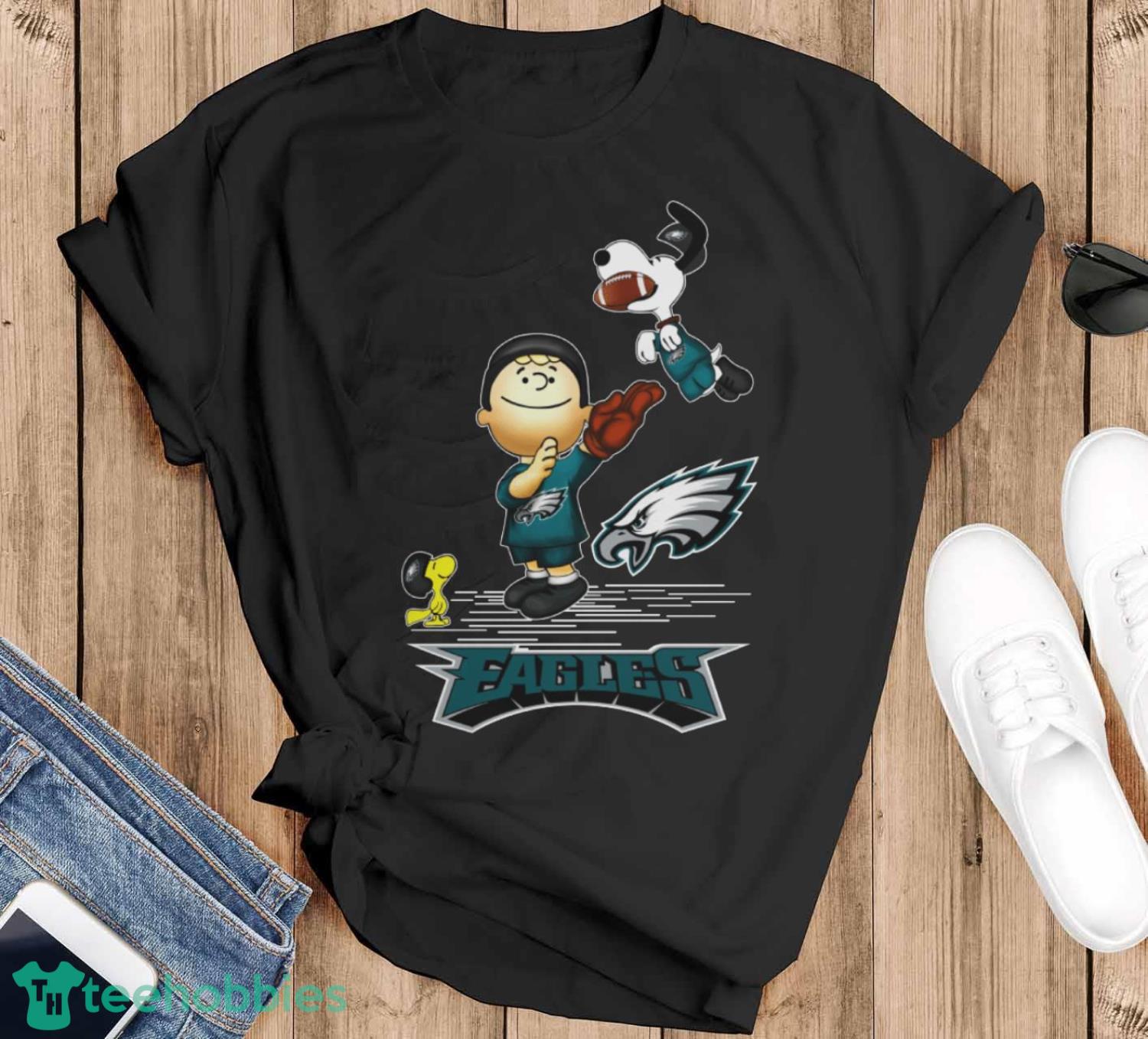 Philadelphia Eagles The Peanuts Sport Fans Christmas Shirt Gift For Christmas - Black T-Shirt