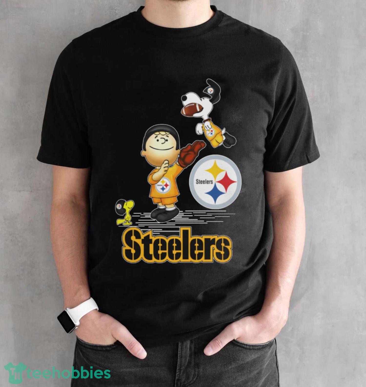 Pittsburgh Steelers The Peanuts Sport Fans Christmas Shirt Gift For Christmas - Black Unisex T-Shirt