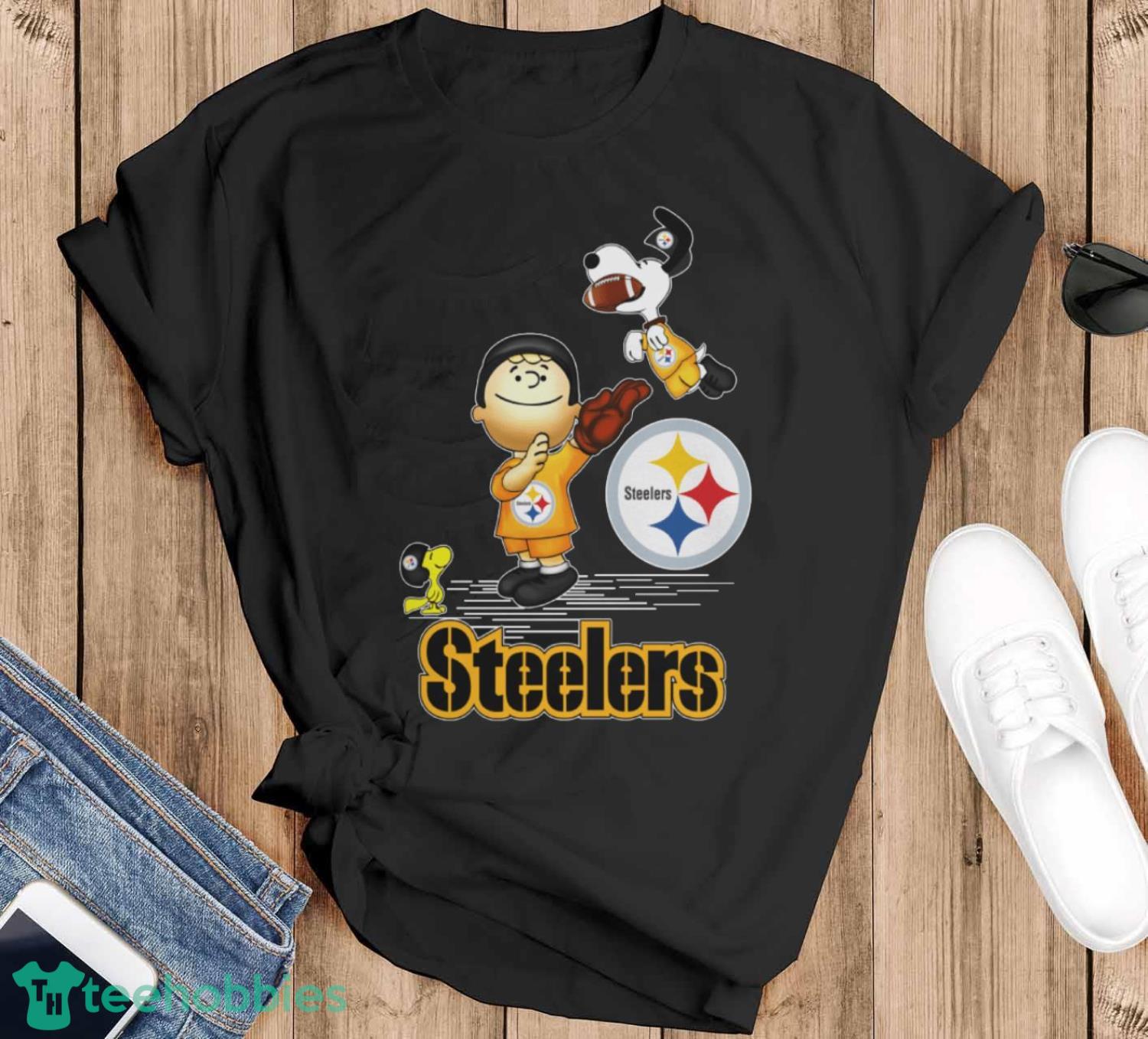 Pittsburgh Steelers The Peanuts Sport Fans Christmas Shirt Gift For Christmas - Black T-Shirt