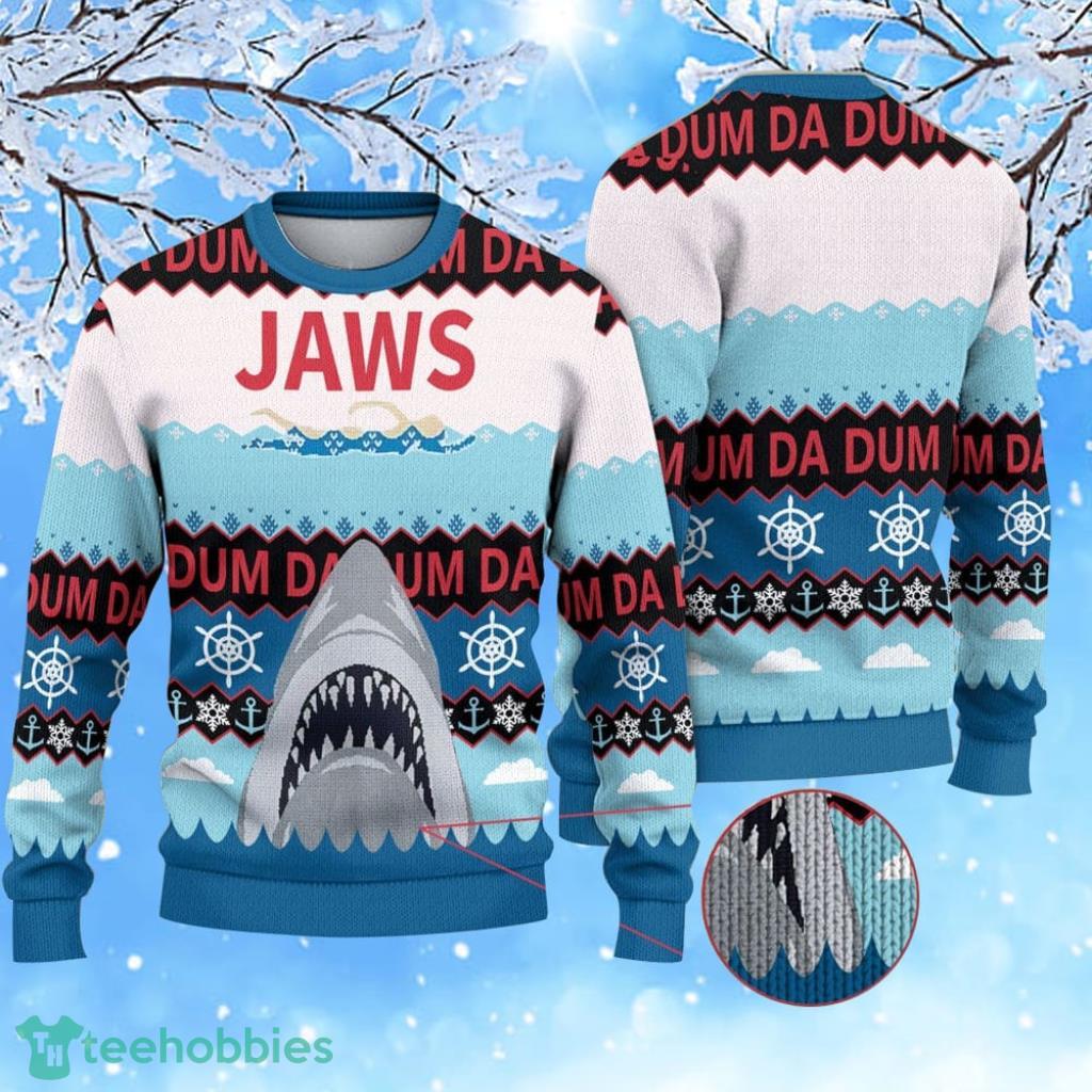 Shark Ugly Christmas Sweater image Shark Ugly Christmas Sweater Product Photo 1