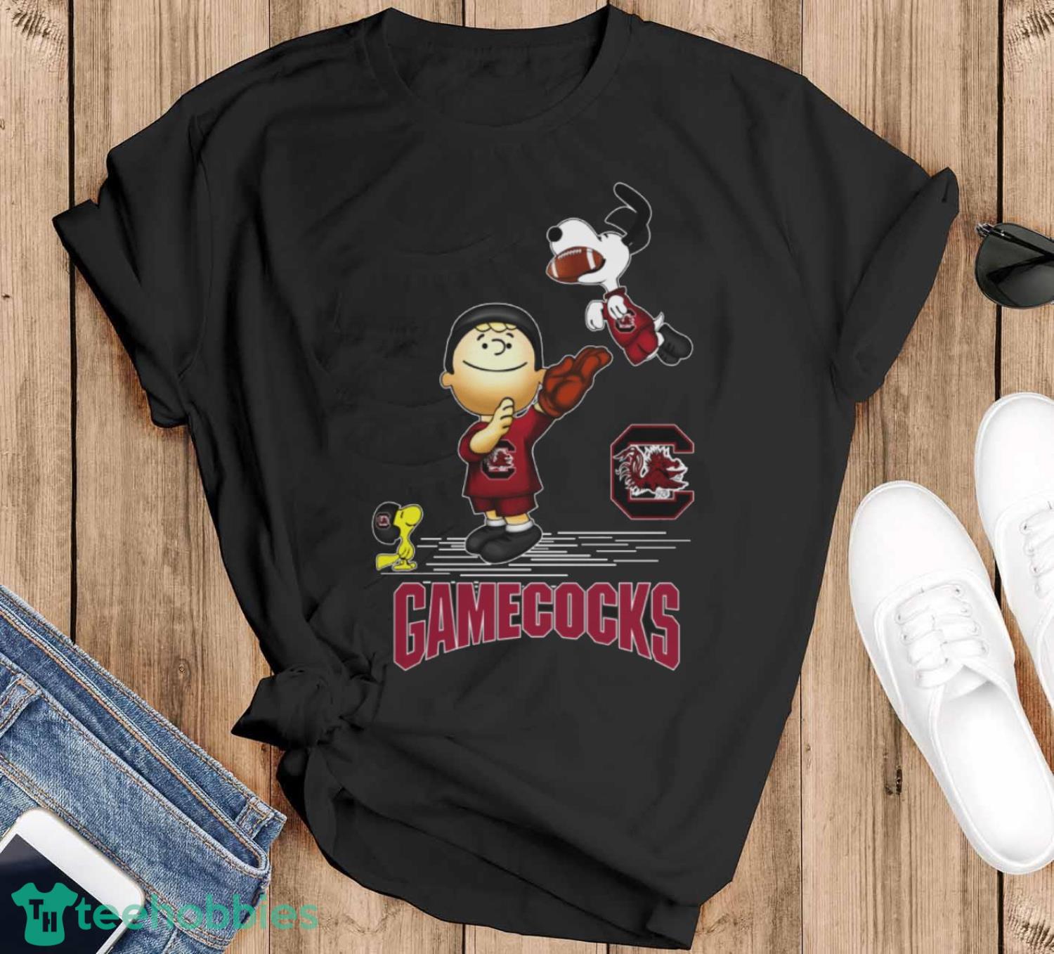 South Carolina Gamecocks The Peanuts Sport Fans Christmas Shirt Gift For Christmas - Black T-Shirt