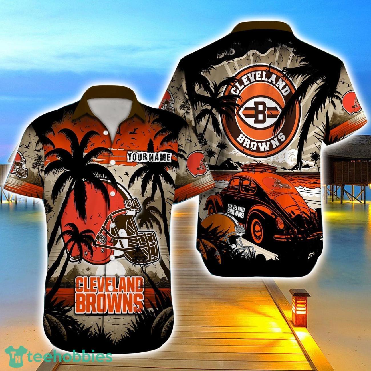 Cleveland Browns NFL-Hawaii Shirt Custom Name Car Lover Design For Fans Product Photo 1